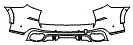 Rear Bumper Kit pattern for the 2021 BMW X5