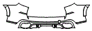 Rear Bumper Kit pattern for the 2023 BMW X5
