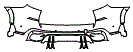 Rear Bumper Kit pattern for the 2023 BMW X5