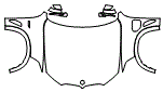 Full Hood, Fender and Mirror Kit pattern for the 2023 BMW X5