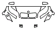 Hood, Fender, Mirror and Bumper Kit pattern for the 2007 BMW X5