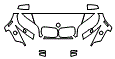 Hood, Fender, Mirror and Bumper Kit pattern for the 2007 BMW X5