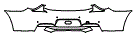Rear Bumper Kit pattern for the 2019 BMW M6