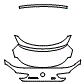 Trunk Lid Kit pattern for the 2019 BMW Alpina B6