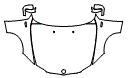 Hood, Full Hood, Fender and Mirror Kit pattern for the 2013 BMW 128