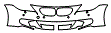Bumper Kit pattern for the 2006 BMW M6