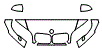 Hood, Fender and Mirror Kit pattern for the 2011 BMW X6