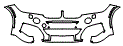 Bumper Kit pattern for the 2016 BMW X6