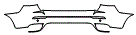 Rear Bumper Kit pattern for the 2011 BMW X6