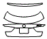 Trunk Lid Kit pattern for the 2016 BMW X6