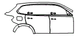 Door and Rear Fender Kit pattern for the 2026 BMW X5