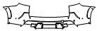 Rear Bumper Kit pattern for the 2021 BMW X5