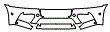 Bumper Kit pattern for the 2011 BMW X5 M