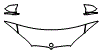 Hood, Fender and Mirror Kit pattern for the 2019 BMW X6 M