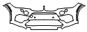 Bumper Kit pattern for the 2018 BMW X5 M