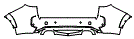 Rear Bumper Kit pattern for the 2018 BMW X5 M