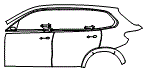Door and Rear Fender Kit pattern for the 2026 BMW X5
