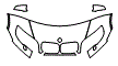Hood, Fender and Mirror Kit pattern for the 2011 BMW X6 M