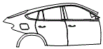 Door and Rear Fender Kit pattern for the 2027 BMW X6