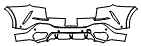 Rear Bumper Kit pattern for the 2021 BMW X6