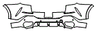 Rear Bumper Kit pattern for the 2021 BMW X6