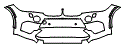 Bumper Kit pattern for the 2019 BMW X6 M