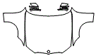 Full Hood, Fender and Mirror Kit pattern for the 2019 BMW 3 Series