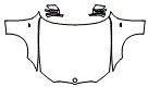 Full Hood, Fender and Mirror Kit pattern for the 2019 BMW 3 Series