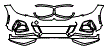 Bumper Kit pattern for the 2020 BMW 3 Series