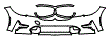 Bumper Kit pattern for the 2019 BMW 3 Series