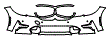 Bumper Kit pattern for the 2019 BMW 3 Series