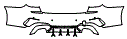Rear Bumper Kit pattern for the 2020 BMW 3 Series