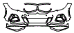 Bumper Kit pattern for the 2020 BMW 3 Series