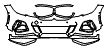 Bumper Kit pattern for the 2020 BMW 3 Series