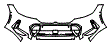 Bumper Kit pattern for the 2020 BMW 3 Series