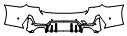 Rear Bumper Kit pattern for the 2020 BMW 3 Series
