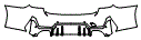 Rear Bumper Kit pattern for the 2020 BMW 3 Series