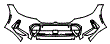 Bumper Kit pattern for the 2020 BMW 3 Series
