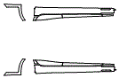 Rocker Panel Kit pattern for the 2020 BMW 3 Series