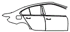 Door and Rear Fender Kit pattern for the 2019 BMW 3 Series