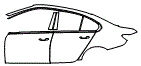 Door and Rear Fender Kit pattern for the 2019 BMW 3 Series