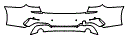 Rear Bumper Kit pattern for the 2019 BMW 3 Series