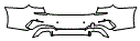 Rear Bumper Kit pattern for the 2020 BMW 3 Series