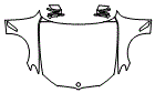 Full Hood, Fender and Mirror Kit pattern for the 2018 BMW 5 Series