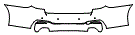 Rear Bumper Kit pattern for the 2018 BMW 5 Series