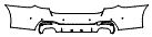 Rear Bumper Kit pattern for the 2022 BMW 5 Series