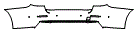 Rear Bumper Kit pattern for the 2022 BMW 5 Series