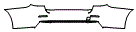 Rear Bumper Kit pattern for the 2022 BMW 5 Series