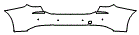 Rear Bumper Kit pattern for the 2019 BMW 6 Series