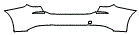 Rear Bumper Kit pattern for the 2019 BMW 6 Series